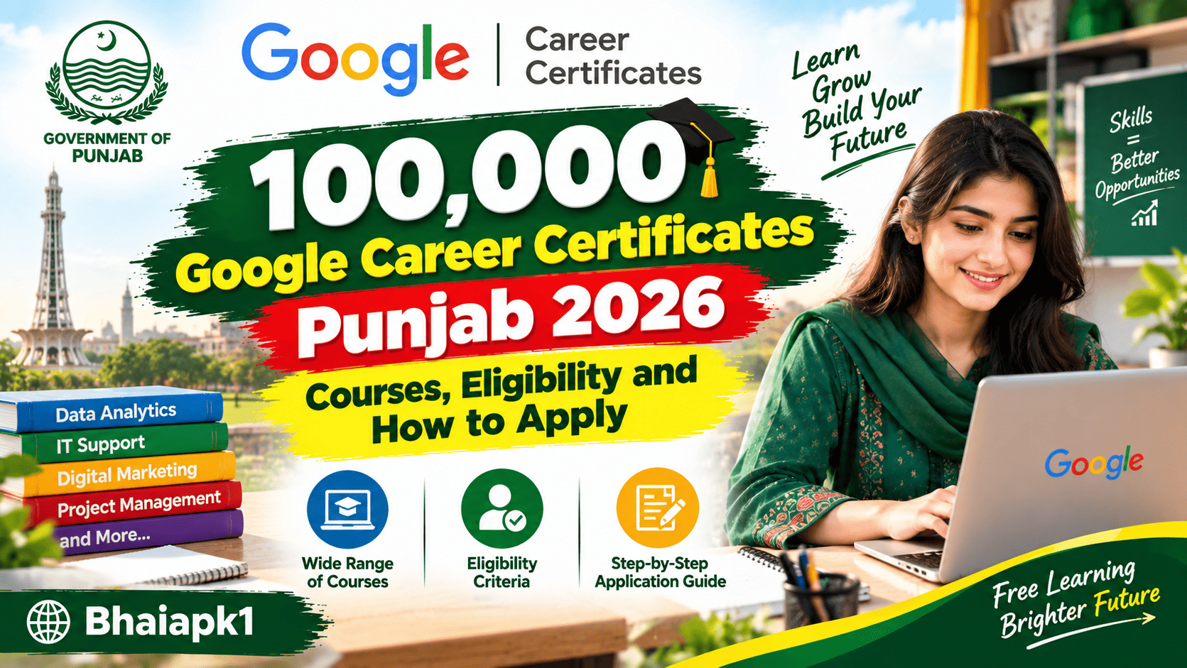100,000 Google Career Certificates Punjab 2026: Courses, Eligibility and How to Apply